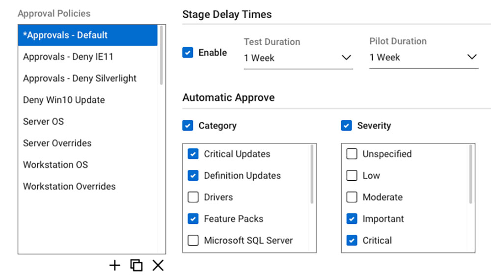 Manage Approvals, Updates & Reboots